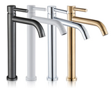 EleganceFlow Waschbeckenarmatur Einhebel – Badarmatur in Schwarz oder Gold | Warm- & Kaltwasser Mischer | Modernes Design