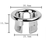 LuxGuard Pro Überlaufring aus Messing – Design-Abdeckung für Waschbecken 22–25 mm | Dekoratives Finish | Werkzeuglose Montage