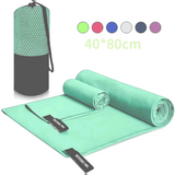SportFrisch Kompakttuch – Leichtes Reisehandtuch 40 × 80 cm | Schnell Trocknend & Feuchtigkeitsaufnehmend | Mit Beutel für Sport & Outdoor