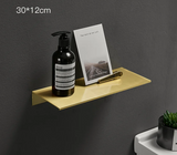 HydroShelf Aluminium Duschregal zur Wandmontage – Rostfreier Bad-Organizer für Shampoo & Pflegeprodukte | Platzsparend | Modernes Design