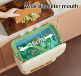 SpaceClean Wandmülleimer für Küche & Badezimmer – platzsparender Abfalleimer mit Deckel | 8,5L / 12L für Schranktür, Unterspüle & Bioabfall