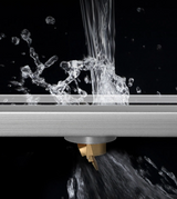 AquaFlow Premium Duschrinne Edelstahl Bodenablauf Dusche & Bad – Lineare Duschablaufgarnitur 30/40/50 cm | Geruchsdichter Edelstahl 304 Ablauf mit moderner Designoberfläche | Hochwertiger Duschbodenablauf für Nassräume