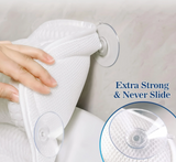 SpaRelax Luxus-Badewannenkissen mit 3D-Air-Mesh – ergonomische Nacken- & Rückenstütze | atmungsaktiv, saugstark haftend & maschinenwaschbar