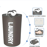 AquaShield XL wasserdichter Wäschekorb faltbar – extra großer Aufbewahrungskorb | robust, wasserabweisend & tragbar | modernes Design für Bad und Haushalt