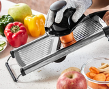 Edelstahl Gemüseschneider Verstellbar – Mandoline Küchenhobel | Schneiden & Zerkleinern | Effizientes Kochen
