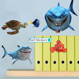 OceanJoy Premium 3D Meerestiere Wandsticker Kinderzimmer & Badezimmer PVC Selbstklebend – Unterwasser Wanddeko mit Schildkröte, Fisch & Hai | Wasserfeste, ablösbare Kinder Wandaufkleber für kreative Raumgestaltung