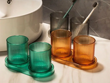 VIVACUP Color Becher – Anti-Fall Badezimmerbecher | Zahnbürsten- & Trinkbecher | Leicht & Modern