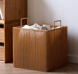 AirLinen Design Wäschekorb – Atmungsaktive Mesh-Wäschebox mit Griffen | Leicht & Stilvoll | Platzsparende Aufbewahrung