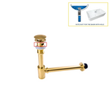 PureDrain Premium Ablaufventil Waschbecken-Abflussset – Geruchsdichter Siphon | Zuverlässiger Geruchsschutz im Bad | Massives korrosionsbeständiges Messing