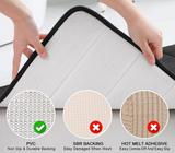 CloudComfort Memory-Schaum Badematte – rutschfeste & wasserabsorbierende Badezimmermatte | extra weich, maschinenwaschbar & modernes 3D-Streifendesign