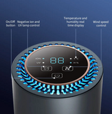 AromaVital Mini-Luftreiniger mit Aromafunktion – H13 HEPA-Filter, UV-Desinfektion & Ionisation für Auto, Büro & Zuhause