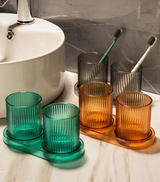 VIVACUP Color Becher – Anti-Fall Badezimmerbecher | Zahnbürsten- & Trinkbecher | Leicht & Modern