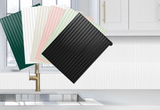 FliesenArt 3D Wandaufkleber selbstklebend – Backsplash Fliesenoptik für Küche & Bad | Wasser- & hitzebeständig | Schnelle Raumverwandlung