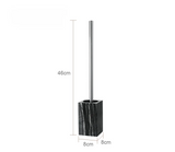 MarmoraLux WC-Bürstengarnitur – Toilettenbürstenhalter mit Keramik & Edelstahl | Edle Marmoroptik | Hygienisches Badaccessoire