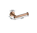 AURORA VIVÉRA Roségold Badset – 6-teiliges Badezimmer Zubehör Set | Gebürstetes Design | Komplett & Langlebig