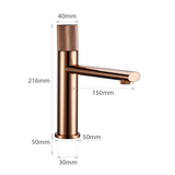 AureliaVanta Waschbeckenarmatur Roségold Einhebelmischer – Messing Mischbatterie | Luxuriöses Design | Langlebige Keramiktechnik