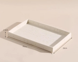 NATURIA Wabi-Sabi Badezimmer-Set – Naturstein Accessoires | Minimalistisches Spa Design für Bad & Hotel