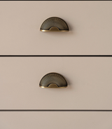 REGALIA Messing Möbelgriffe Antik – Schrank- & Schubladengriffe 128 mm | Edles Design | Langlebige Qualität