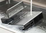 KnifeRack Pro Wandhalter Edelstahl für Messer & Schneidebrett – Platzsparendes Küchenregal mit Doppelfunktion | Hygienische Aufbewahrungslösung für moderne Küchen | Robuster Küchenorganizer