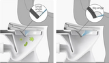 HygienoLift Komfort-WC-Sitz in Quadratform – Automatische Deckelsteuerung, Warmlufttrocknung & Intelligente Reinigungsfunktionen