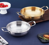 ChefServe Edelstahl-Multifunktionspfanne mit Griffsystem – Große Saucen- & Paellapfanne | Rostfreie Profi-Kochpfanne für gleichmäßige Hitze | Vielseitige Küchen- und Outdoorpfanne