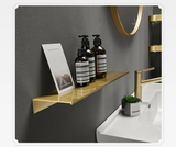 HydroShelf Aluminium Duschregal zur Wandmontage – Rostfreier Bad-Organizer für Shampoo & Pflegeprodukte | Platzsparend | Modernes Design