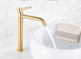 EleganceFlow Waschbeckenarmatur Einhebel – Badarmatur in Schwarz oder Gold | Warm- & Kaltwasser Mischer | Modernes Design
