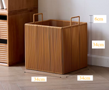 AirLinen Design Wäschekorb – Atmungsaktive Mesh-Wäschebox mit Griffen | Leicht & Stilvoll | Platzsparende Aufbewahrung