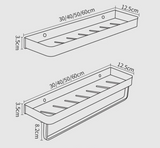 BlackEdge Eckregal ohne Bohren – Schwarzes Aluminium-Wandregal