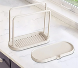 DryClip Pro Schwamm- und Lappenhalter für Spüle & Bad – abnehmbarer Spülbecken-Organizer | hygienische Belüftung | platzsparender Küchenhelfer