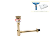 PureDrain Premium Ablaufventil Waschbecken-Abflussset – Geruchsdichter Siphon | Zuverlässiger Geruchsschutz im Bad | Massives korrosionsbeständiges Messing