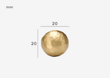 HAMMERA Messing Möbelgriff 128 mm – Gehämmertes Design | Antik Bronze & Mattgold | Handgefertigter Schrankgriff