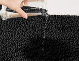 VelouraSpa Chenille-Badematte Premium – Flauschige Duschmatte | Rutschhemmend | Maximale Saugkraft