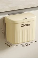 MultiClean Wandmülleimer für Küche und Bad – hygienischer Hängemülleimer mit Deckel | 8,5L / 12L platzsparend für Schrank, Unterspüle & Bioabfall