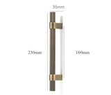 ClassicLine Möbelgriffe aus Messing – Europäische Bronze Schrankgriffe | Zeitloses Design | Langlebige Oberfläche