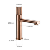 AureliaVanta Waschbeckenarmatur Roségold Einhebelmischer – Messing Mischbatterie | Luxuriöses Design | Langlebige Keramiktechnik