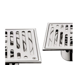 TileDrain Pro Premium Duschbodenablauf Fliesen-Einlegerost Edelstahl 304 – Quadratischer Bodenablauf mit Geruchssperre | Unsichtbares Design für moderne Badezimmer | Hochwertiger Sanitärablauf für Dusche & Nassräume