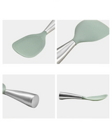 SilicoCook Pro Silikon-Kochlöffel – hitzebeständiger Antihaft-Küchenlöffel | ergonomischer Griff mit Hitzeschutz | lebensmittelechtes Kochbesteck