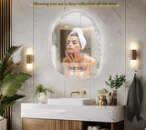 LumiPure Rahmenloser intelligenter LED-Badezimmerspiegel mit Antibeschlag-Funktion – dimmbarer Touch-Spiegel mit Hintergrundbeleuchtung | moderne Wandmontage | Premium Design für Bad und Hotel