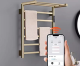 ThermoElegance Elektrischer Handtuchheizkörper mit WLAN – Wandmontierter Edelstahl Handtuchwärmer | Temperaturregelung | Luxus Badezimmer Design