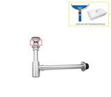 PureDrain Premium Ablaufventil Waschbecken-Abflussset – Geruchsdichter Siphon | Zuverlässiger Geruchsschutz im Bad | Massives korrosionsbeständiges Messing