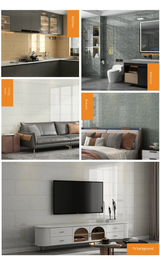 MarbleLux 3D-Wandsticker in Marmoroptik – Selbstklebende Fliesenfolie