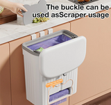 SpaceClean Wandmülleimer für Küche & Badezimmer – platzsparender Abfalleimer mit Deckel | 8,5L / 12L für Schranktür, Unterspüle & Bioabfall