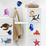 OceanJoy Premium 3D Meerestiere Wandsticker Kinderzimmer & Badezimmer PVC Selbstklebend – Unterwasser Wanddeko mit Schildkröte, Fisch & Hai | Wasserfeste, ablösbare Kinder Wandaufkleber für kreative Raumgestaltung