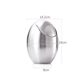 MiniSteel Swing Mülleimer – Edelstahl Tischabfalleimer 1,5L | Hygienischer Schwingdeckel | Kompakt & Elegant