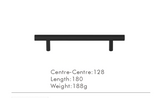LineaGrip T-Stangengriff aus Messing – Extra Langer Möbelgriff für Schränke & Schubladen | Modernes Design | Ergonomischer Komfort