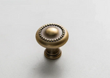 BRONZARO T-Stab Möbelgriff aus Messing – Antik Bronze Schrankgriff 128 mm | Robuste Qualität | Zeitloses Design