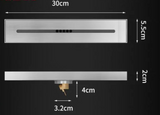 AquaFlow Premium Duschrinne Edelstahl Bodenablauf Dusche & Bad – Lineare Duschablaufgarnitur 30/40/50 cm | Geruchsdichter Edelstahl 304 Ablauf mit moderner Designoberfläche | Hochwertiger Duschbodenablauf für Nassräume