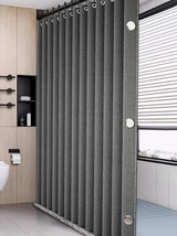 AquaFold Magnet Duschvorhang faltbar – Wasserdichter Spritzschutz für Walk-in-Duschen | Platzsparend | Magnetische Abdichtung