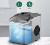 IceMaster Kompakt Eiswürfelmaschine – Tragbarer Eisbereiter Elektrisch | Schnelle Eiswürfel Produktion | Modernes Küchengerät